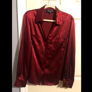 Jones New York Long Sleeve Button-Down Blouse 16